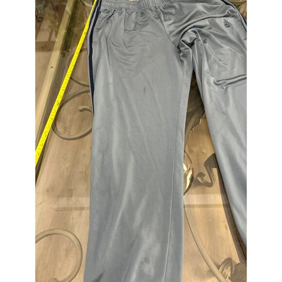 Adidas Mens Gray Track Pants XL Polyester Spandex Elastic Waistband Joggers - Picture 6 of 8
